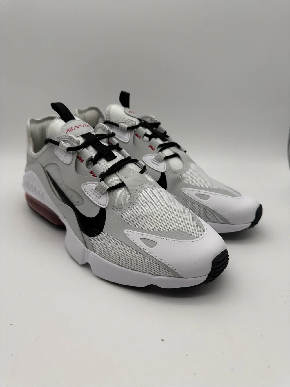 BRAND NEW Nike Air Max Infinity 2 CU9452-100 Sneakers White/Black/Red Men Sz 11